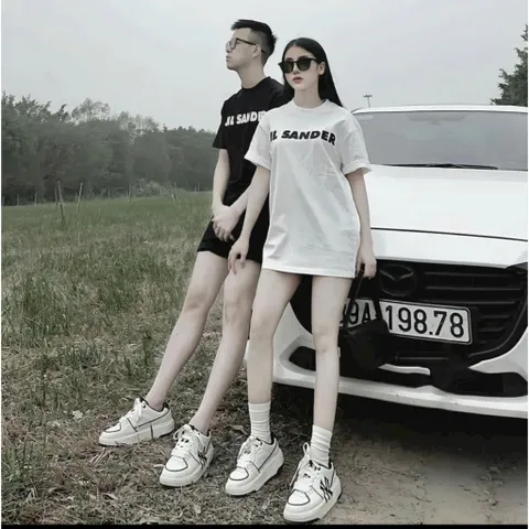 Áo thun form rộng nam nữ  JIL SANDER chất cotton 100% cao cấp 3 màu HOTTREND, áo phông cặp đôi couple