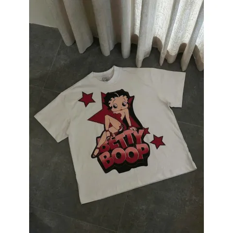 Áo thun form rộng  nữ hoạt hình  BETTY BOOP hottrend 2025 chất cotton cao cấp đl 270gsm