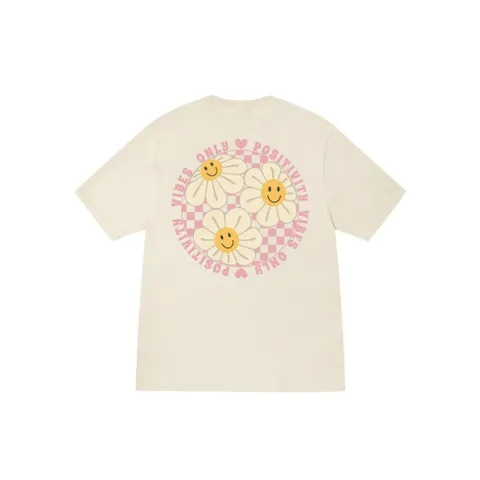 Áo thun form rộng STU.SSY hoa vòng tròn nam nữ  tay lỡ unisex chất cotton 2 chiều cao cấp đl 250gsm