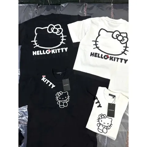 Áo thun form rộng HELLOKITTY rỗng 2 mặt  hottrend2026 unisex   chất cotton mịn mềm