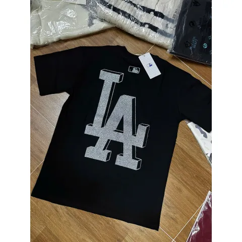Áo thun form rộng  nam nữ Kim Tuyến chữ LA unisex chất cotton cao cấp đl 260gsm