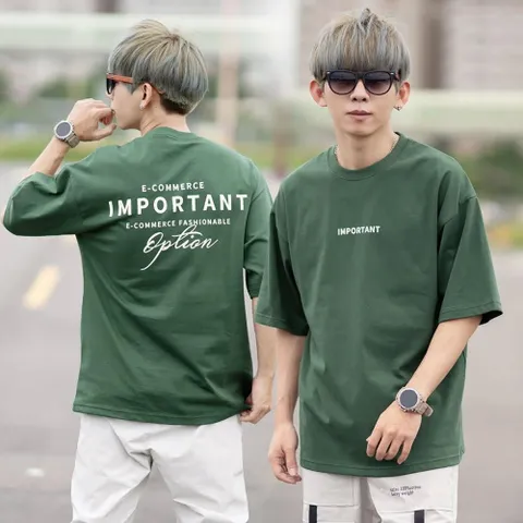 Áo thun form rộng  Nam nữ IMPORRTANT   chất cotton cao cấp 270gsm