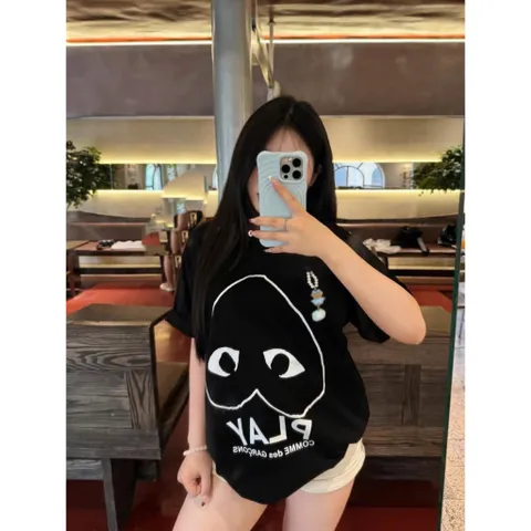 Áo thun form rộng unisex PLAY tim ngược –  basic cá tính chất cotton cao cấp xu hướng hottrend 2026
