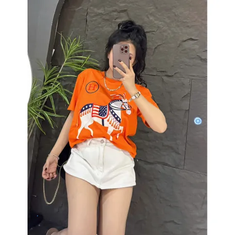 Áo thun form rộng nữ ngựa chữ H hottrend 2026 nhiêu màu nam nữ  unisex cotton đl 260gsm