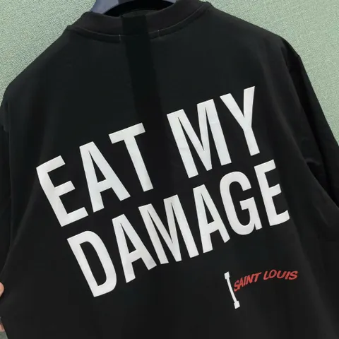 Áo thun form rộng  nam nữ DIRTY PIG  unisex Streetwear “EAT MY DAMAGE” chất cotton cao cấp đl 260gsm