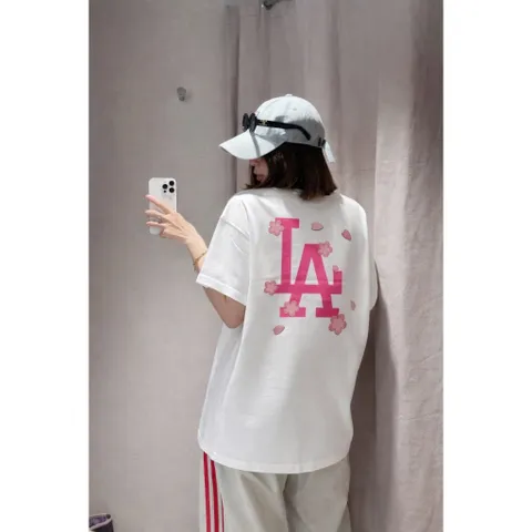 Áo Thun Oversize LA Hoa Anh Đào  Cotton 100% Unisex The Wild