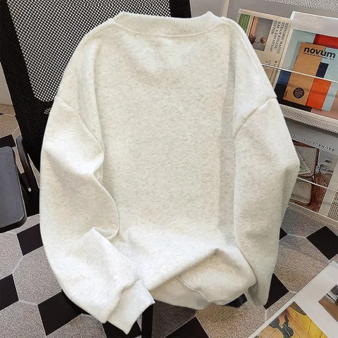 Áo Nỉ Sweater Nữ Cổ Tròn , Áo Nỉ bông cotton cao cấp Hình Cute Cat  Áo Mùa Đông Phong Cách Hàn Quốc
