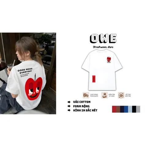 Áo Thun Nữ apple Unisex Nam/Nữ in hình Chất Liệu Cotton 2CTay Ngắn,  260g In Hình Cao cấp
