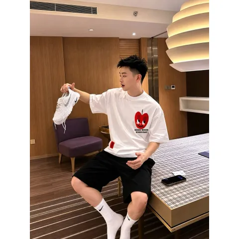 Áo Thun Nữ apple Unisex Nam/Nữ in hình Chất Liệu Cotton 2CTay Ngắn,  260g In Hình Cao cấp
