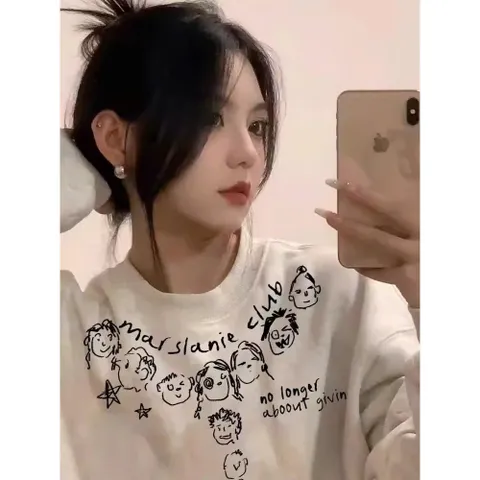Áo Sweater Unisex Họa Tiết Vẽ Tay Marslanie Club –  Năng Động, Chất Cotton Dày Mịn