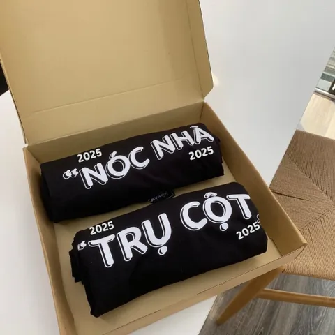 Áo đôi nam nữ unisex Trụ Cột Nóc Nhà  2025 , đồ đôi nam nữ tay lỡ  vải cotton