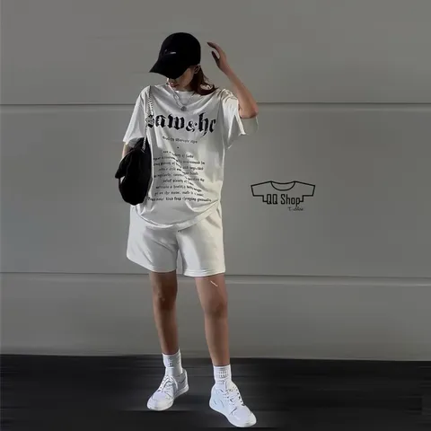 Quần Short Thun nỉ  dày dặn in LOGO Street Style  unisex Nam, Nữ - Đùi Thể Thao, Gym đi chơi