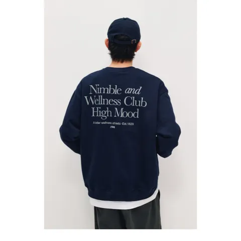 Áo Sweatshirt Dài Tay In Họa Tiết HIGHMOOD Áo Sweater Nam Nữ