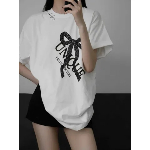 Áo Thun Nữ UNQUE Unisex Nam/Nữ in hình Chất Liệu Cotton 2CTay Ngắn,  260g In Hình Cao cấp
