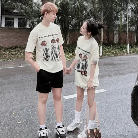 Áo thun  nam nữ cotton 4 chiều Mịn DOG No need Siêu Mát không nhăn