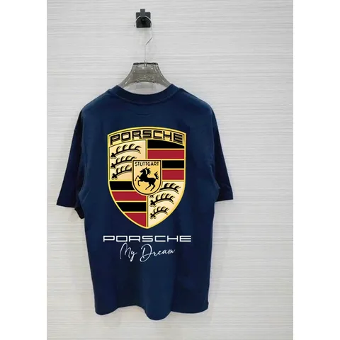 Áo thun form rộng  hình PORSCHE MY DREAM nam nữ hottrend 2024 tay lỡ unisex chất cotton cao cấp đl 250gsm