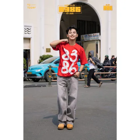 Áo thun unisex 8386 form rộng – Mẫu áo Tết hot trend, cotton cao cấp mềm mịn