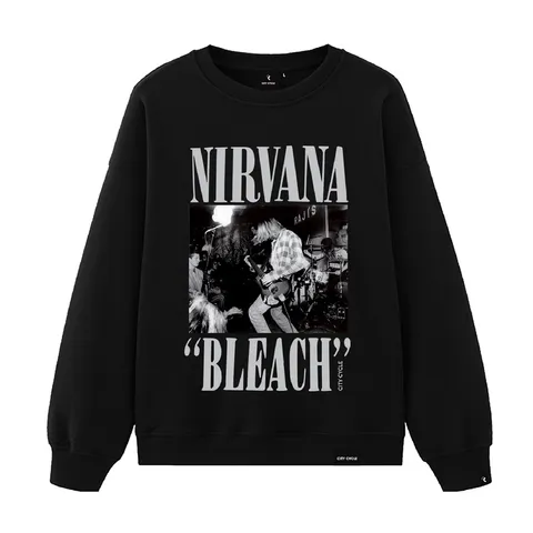 Áo sweater nỉ Nirvana Bleach City Cycle - áo nỉ sweater unisex  Local Brand