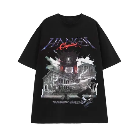 Áo thun Hades SAIGON SPIRIT BLACK nam nữ áo thun tay lỡ hades sài gòn, Áo Hà Nội Spirit tee Hades  nam nữ phong cách trẻ
