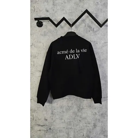 Áo  Sweater nỉ lót lông cao cấp A DE LA V.IE   basic cotton cao cấp co dãn  full tag mac
