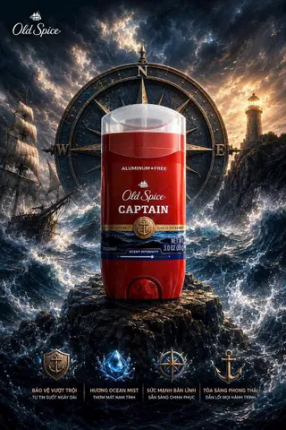 Lăn Sáp Khử Mùi Old Spice Red Collection CAPTAN 85Gr