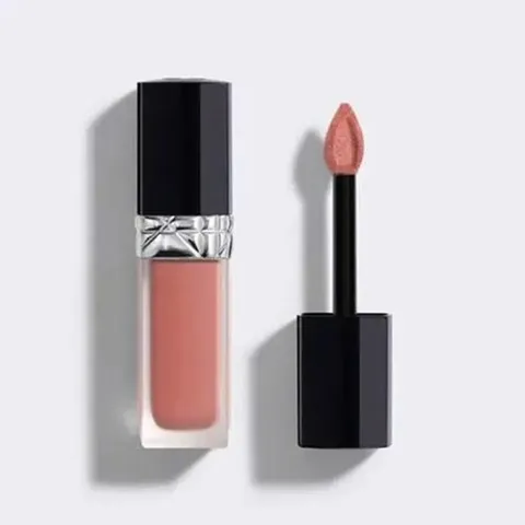 (CTy NK) Son Kem Dior Rouge Forever Liquid 100 - Forever Nude Màu Hồng Sang Trọng, Dưỡng Ẩm Lâu Dài, Trang Điểm Hoàn Hảo cho Môi