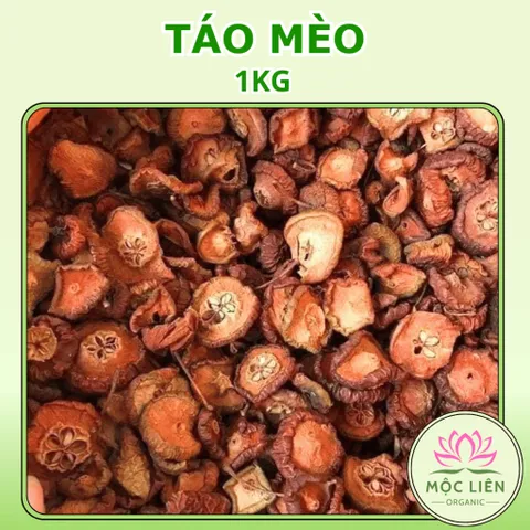 Táo mèo khô 1kg, sơn tra thái lát, quả táo mèo rừng thơm, sạch giúp tiêu hoá tốt, giảm mỡ máu