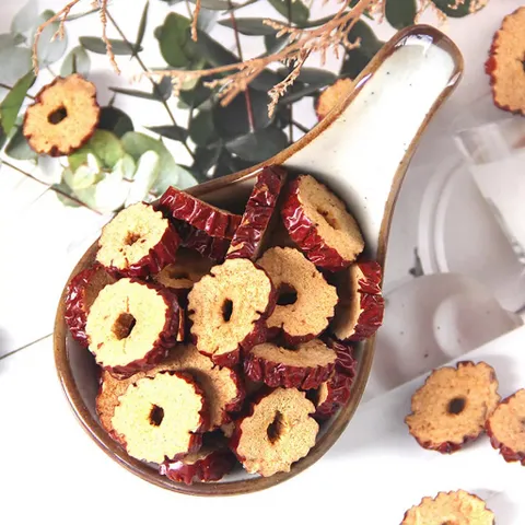 Táo Đỏ Thái Lát Sấy Khô 500g – Vị Ngọt Dịu, Không Vụn, Pha Trà, Nấu Chè, Chưng Yến