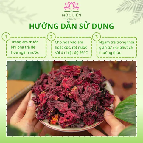Hoa Atiso Đỏ Sấy Khô Loại 1, Nguyên Bông, Pha Trà, Nấu Siro, Hoa Bụp Giấm