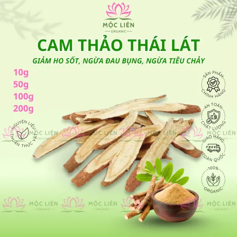 ✅[HÀNG LOẠI 1] Cam Thảo Khô Thái Lát – Giảm Ho Sốt, Thanh Nhiệt, Dịu Họng, Hỗ Trợ Tiêu Hóa Nhẹ