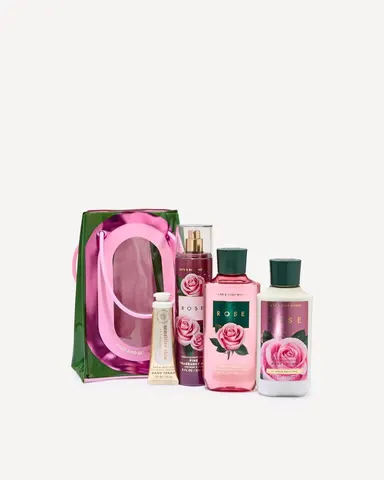 Bộ sản phẩm chăm sóc cơ thể hương hoa hồng tươi mát, vui tươi sẽ giúp họ luôn cảm thấy sảng khoái và thơm ngát suốt cả mùa Bath & Body Works
