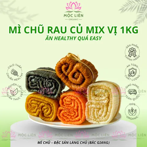 Mì Chũ Bắc Giang Sợi Khô Từ Gạo Trắng, Gạo Lứt, Ngũ Sắc Rau Củ Tự Nhiên