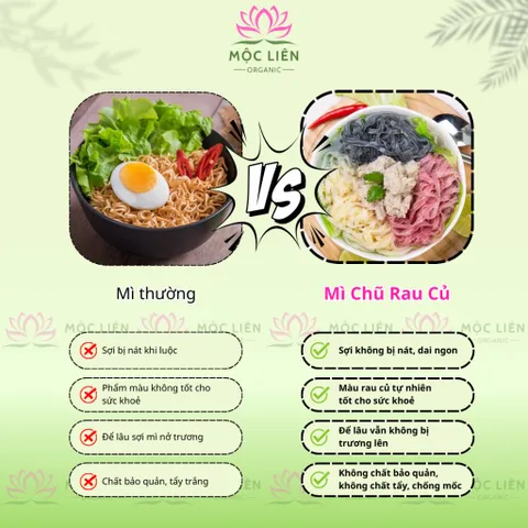 Mì Chũ Bắc Giang Sợi Khô Từ Gạo Trắng, Gạo Lứt, Ngũ Sắc Rau Củ Tự Nhiên