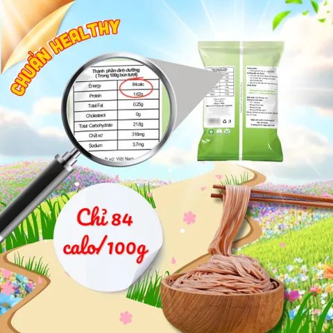 Bún Gạo Lứt Đỏ Orgafood Ăn Kiêng Ít Tinh Bột Eat Clean Thực Dưỡng