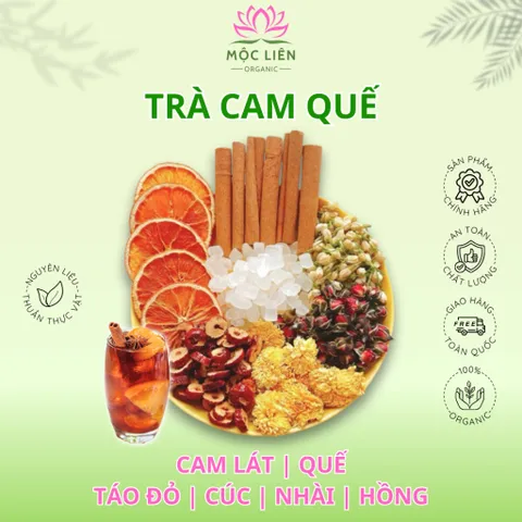 Trà Cam Quế Thảo Mộc – Hương Tràm Ấm Áp, Thư Giãn Dịu Dàng, Uống Ngon Mỗi Ngày