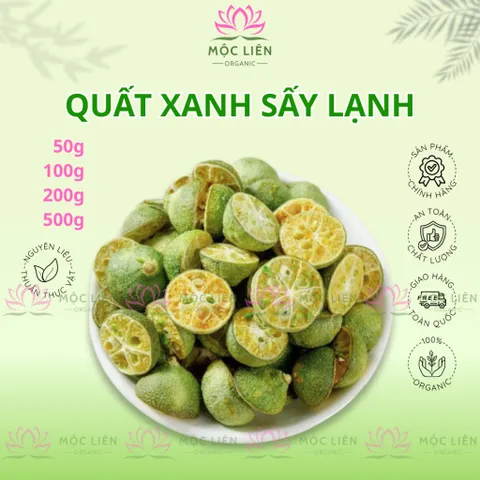 Quất xanh, Kim Quất sấy thăng hoa – trái tắc cung cấp vitamin C, detox, thanh lọc cơ thể