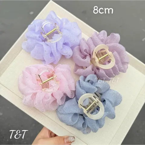 🌷 KẸP TÓC VẢI XẾP LY – NHỎ XINH MÀ LÊN TÓC CỰC ĐIỆU 🌷