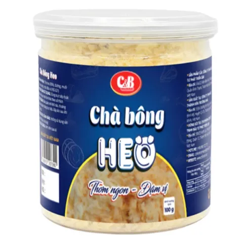 [Hũ 100g] Khô Gà Lá Chanh, Khô Heo Sấy Tỏi, Chà Bông Heo C&B - Đồ Ăn Vặt Sạch Thơm Ngon Đậm Vị 831596