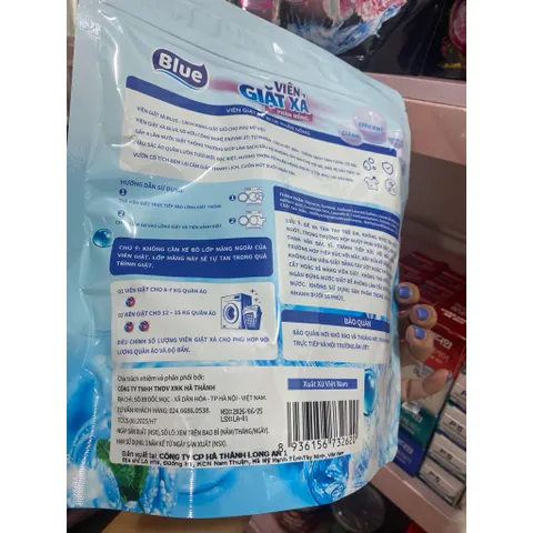 Viên giặt xả Blue – Phấn Hồng (All In One), quy cách 30 viên x 10,5 g (315 g).