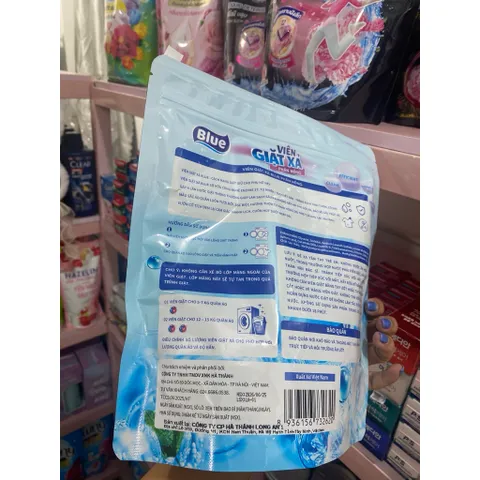 Viên giặt xả Blue – Phấn Hồng (All In One), quy cách 30 viên x 10,5 g (315 g).