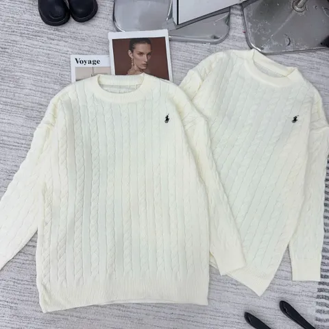 Áo len dệt kim unisex nam nữ thêu ngựa, áo len form rộng HOT NEW 2025