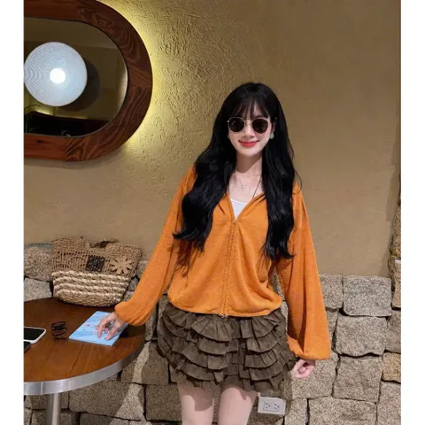 Set len yếm MM, áo len yếm mix áo len cadidan khoác ngoài hàng QC