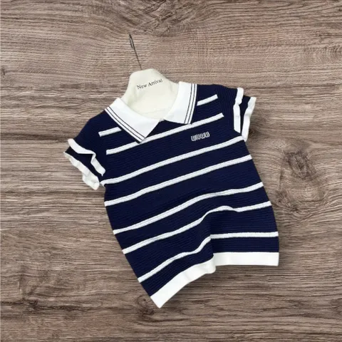 (LC002) áo polo len mongtoghi MM phối tay bèo 2 tầng, áo len QC siêu xinh