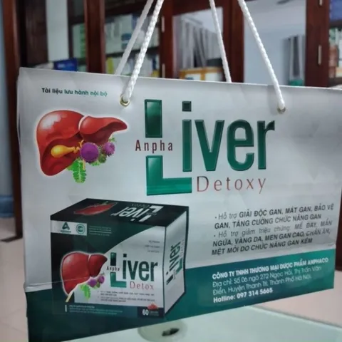 ANPHA LIVER DETOXY 60 viên - Giải độc gan, mát gan, giảm mẩn ngứa, nóng trong hiệu quả.