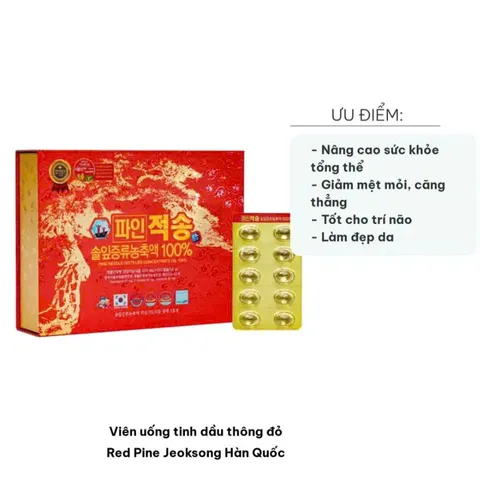 Tinh Dầu Thông Đỏ Chính Phủ Hàn Quốc Pine Jeok Song Gold 120 Viên Hỗ Trợ Người Tiểu Đường, Mõ Máu 831689