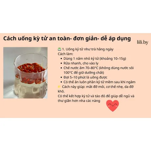Kỷ tử đỏ SHAN LI HAI LI sấy khô hữu cơ dùng để uống hoặc chế biến trong món ăn