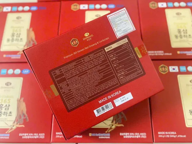 Cao Hồng Sâm Đông Trùng Hạ Thảo 365 DeaHan - Bộ 2 Lọ 250g Tăng Cường Sức Khỏe, Tăng Cường Trí Não, Quà Tặng Ý Nghĩa 831740
