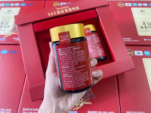 Cao Hồng Sâm Đông Trùng Hạ Thảo 365 DeaHan - Bộ 2 Lọ 250g Tăng Cường Sức Khỏe, Tăng Cường Trí Não, Quà Tặng Ý Nghĩa 831740