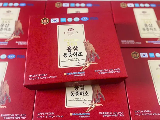 Cao Hồng Sâm Đông Trùng Hạ Thảo 365 DeaHan - Bộ 2 Lọ 250g Tăng Cường Sức Khỏe, Tăng Cường Trí Não, Quà Tặng Ý Nghĩa 831740