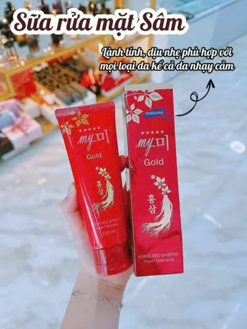 Sữa rửa mặt My Golden Korea Red Ginseng sạch sâu, sáng da 130g 🏷️ Giá rẻ vô đối